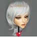 (MO)Crossdress Boy/Male Resin Half Head Man Cartoon Character Kigurumi Mask With BJD Eyes Cosplay Anime Role Lolita Doll Mask